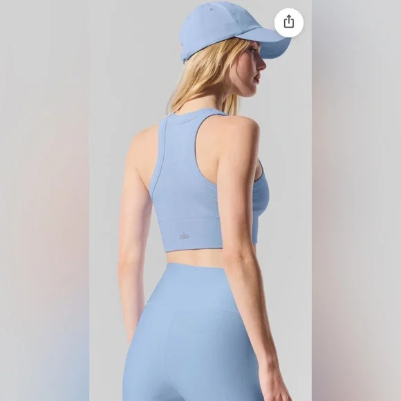 261.  Alo Seamless Delight High Neck Bra - Picture 3 of 12